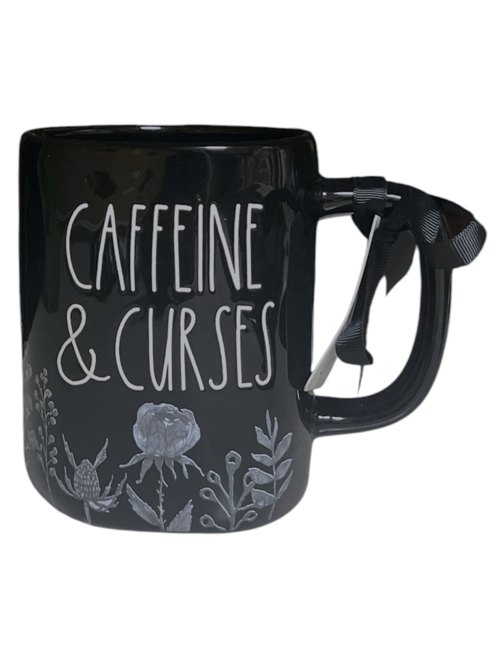 Rae Dunn Caffeine & Curses All Around Graphic Ceramic Mug